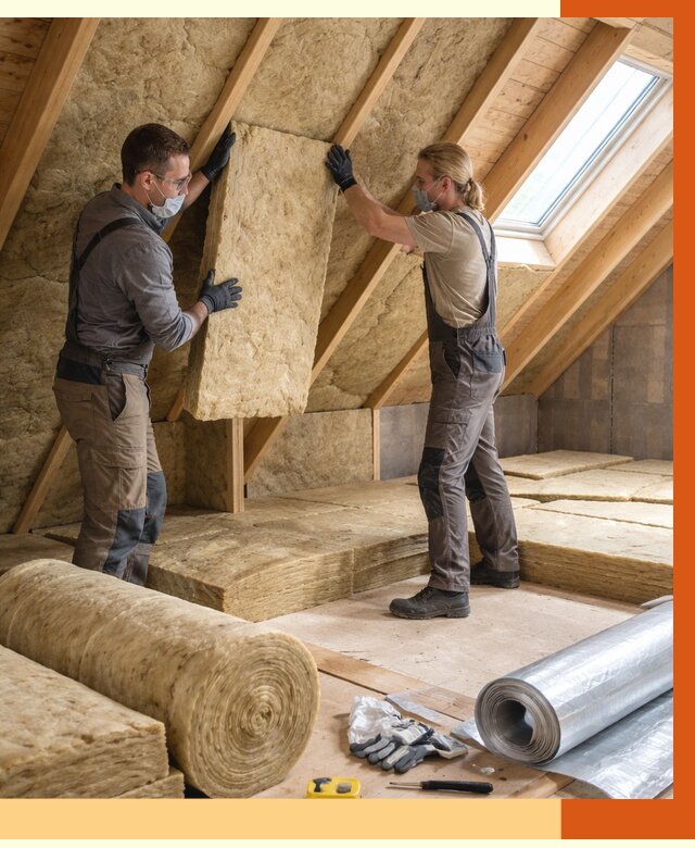 Утепление мансарды минватой в Добрянке от 4243 руб./м2 — монтаж и пароизоляция | ТепломастерДбр